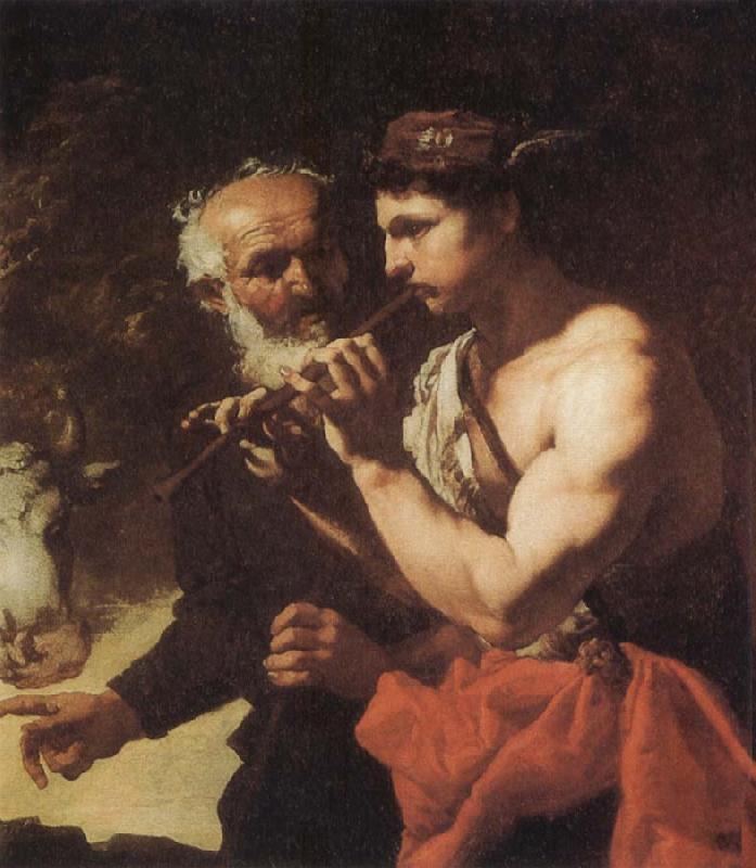 Johann Carl Loth Mercury piping to Argus Sweden oil painting art